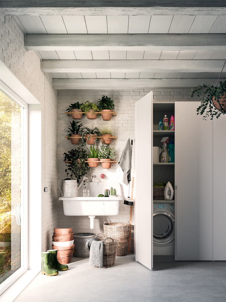 Idee arredo salvaspazio Armadio frigo da terrazzo