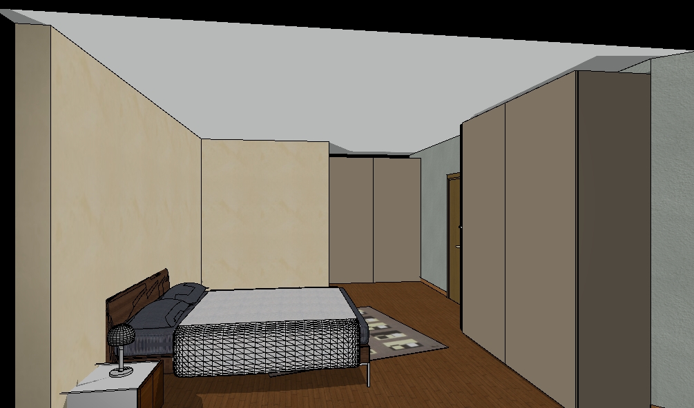 rendering camera da letto