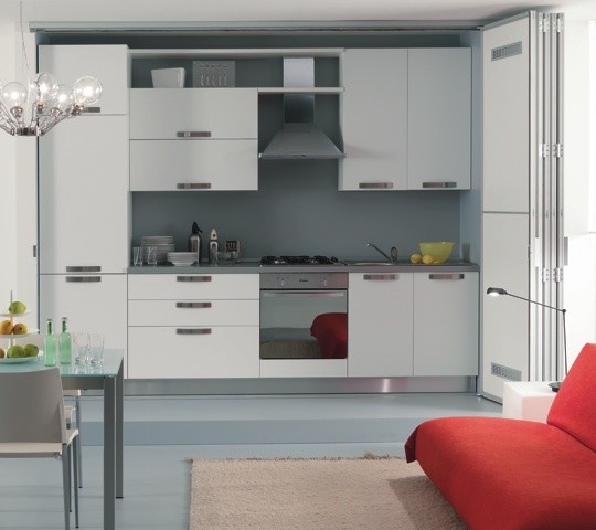 porte soffietto combinate per cucina