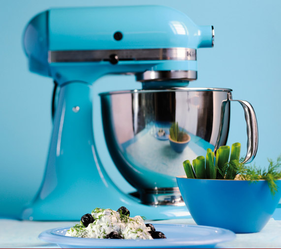 blu cristallo robot da cucina kitchen aid