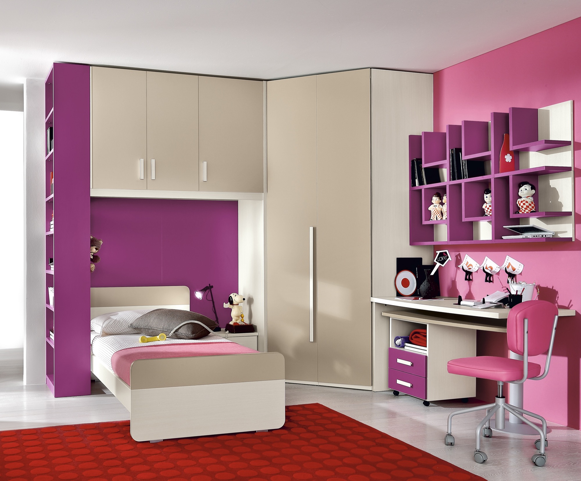 cameretta rosa bambina cabina armadio - Mobili e arredi Lissone: Veneta  Cucine, Riflessi, Calligaris