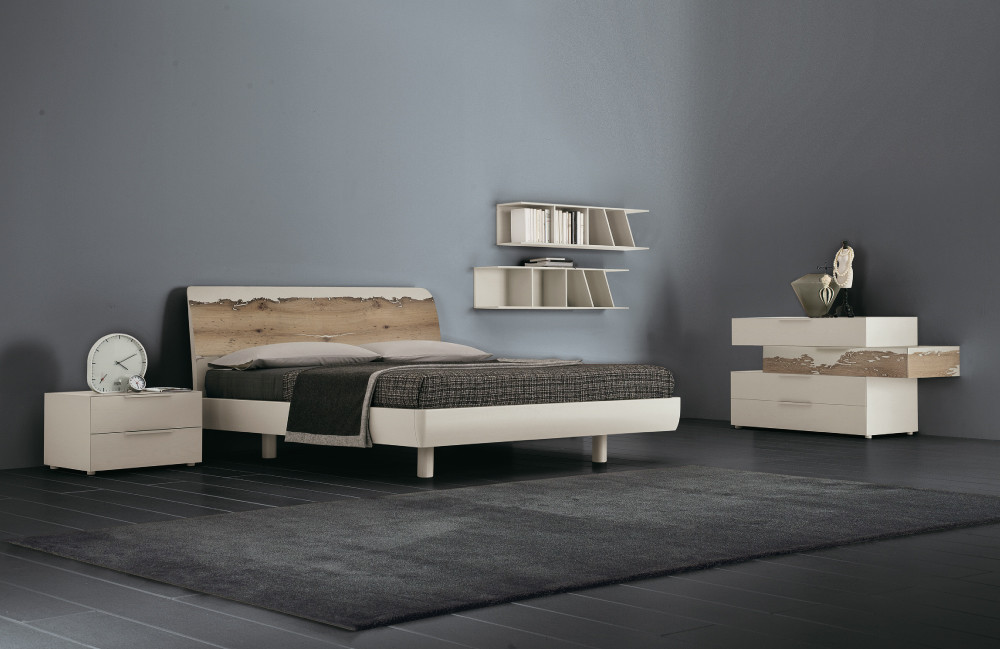 letto matrimoniale Dream in legno con briccola