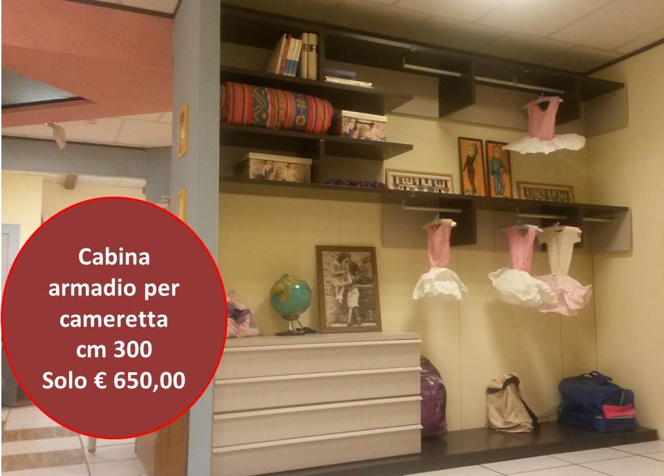 cabina armadio per cameretta in superofferta