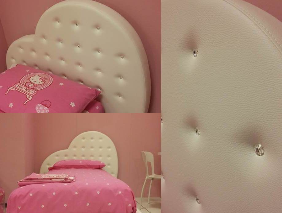 letto cuore sweet cameretta per bambina - Arredamento Lissone