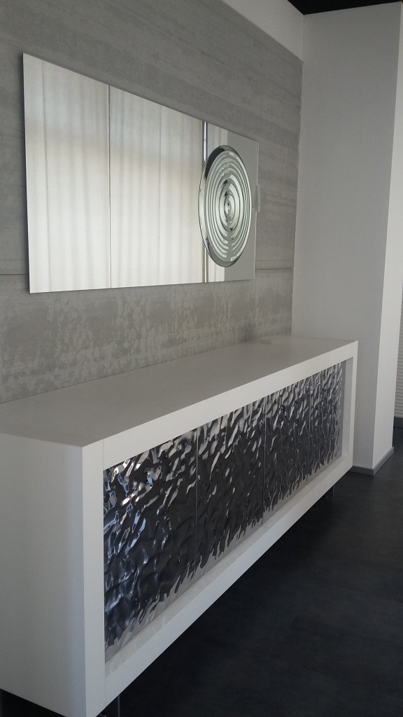 credenza moderna Picasso anta mito acciaio