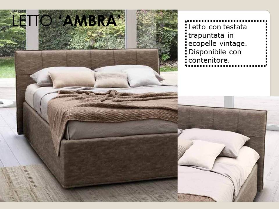 letto ambra ecopelle contenitore rigosalotti