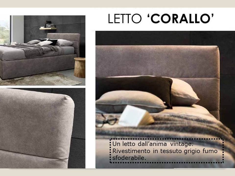 letto corallo rigosloatti contenitore e rivestimento in tessuto