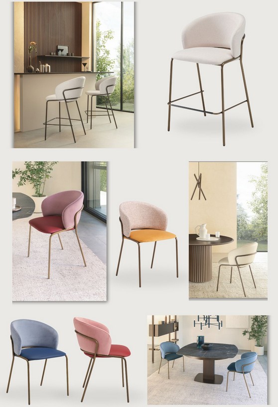 sedia e sgabello vela Riflessi 